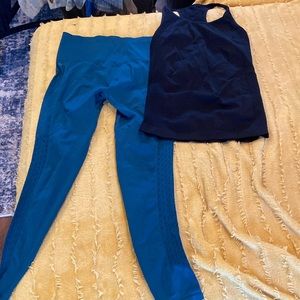 Fabletics workout pants & tank top